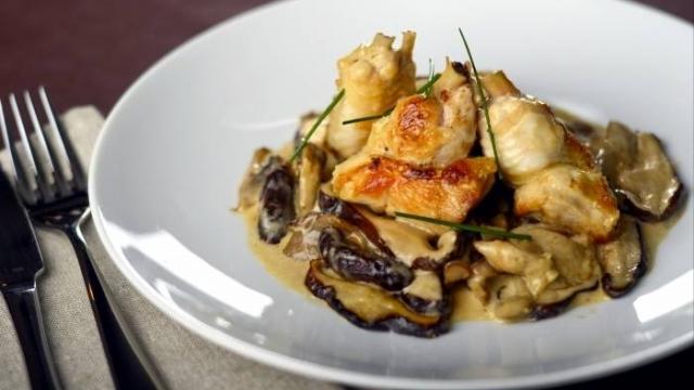 Recette E22470 Fricassee De Poulet A La Creme Et Champignons