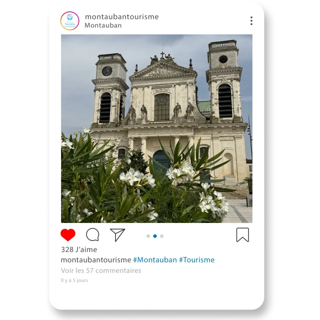 Post Insta Cathedrale @montauban Tourisme